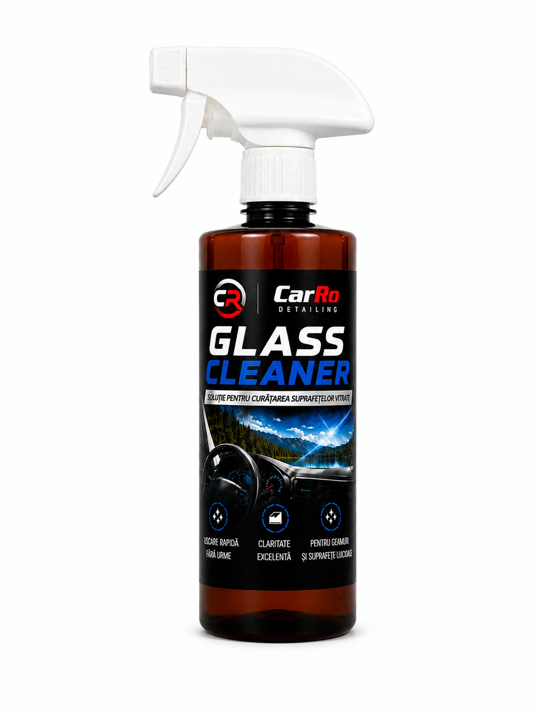 Glass Cleaner spray, solutie curatare geamuri-400ml